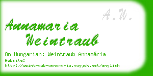 annamaria weintraub business card